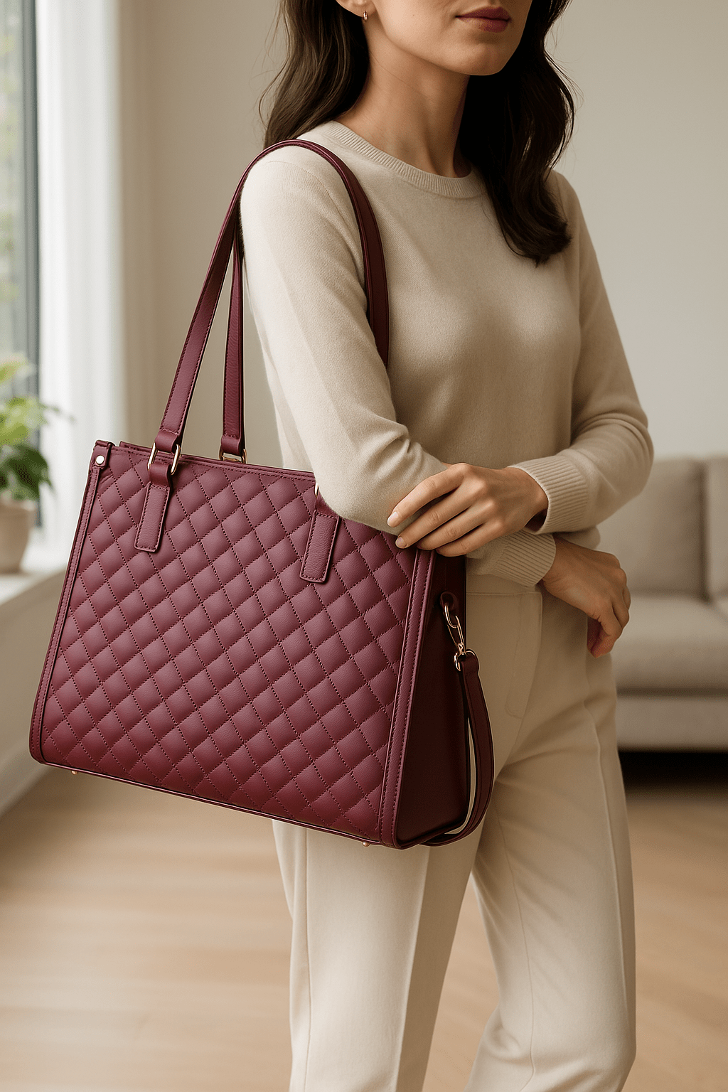 Isolierte 2-in-1 Handtasche – Stilvolle Thermotasche für Damen