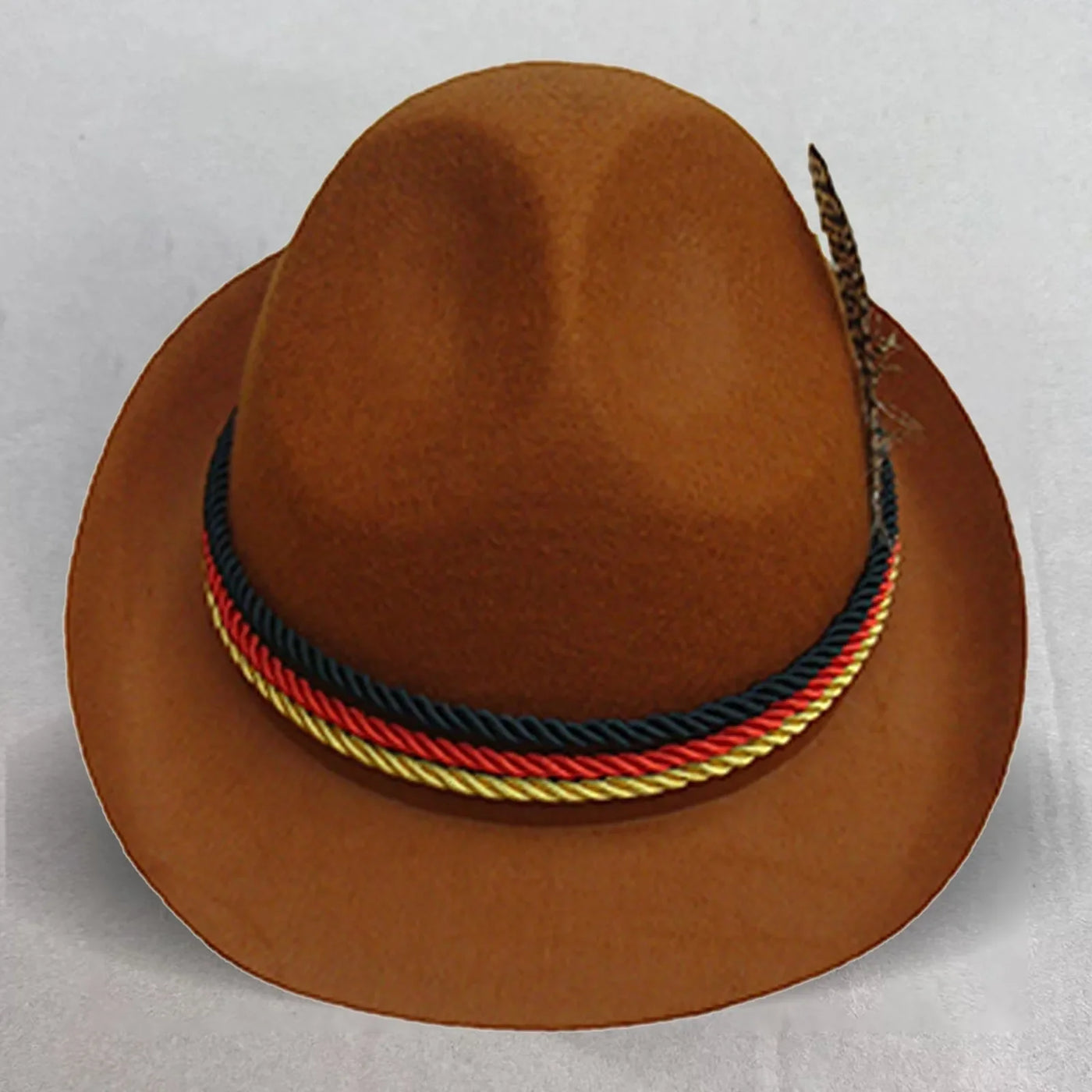 Oktoberfest Hut – Traditioneller Trachtenhut mit Kordel und Feder