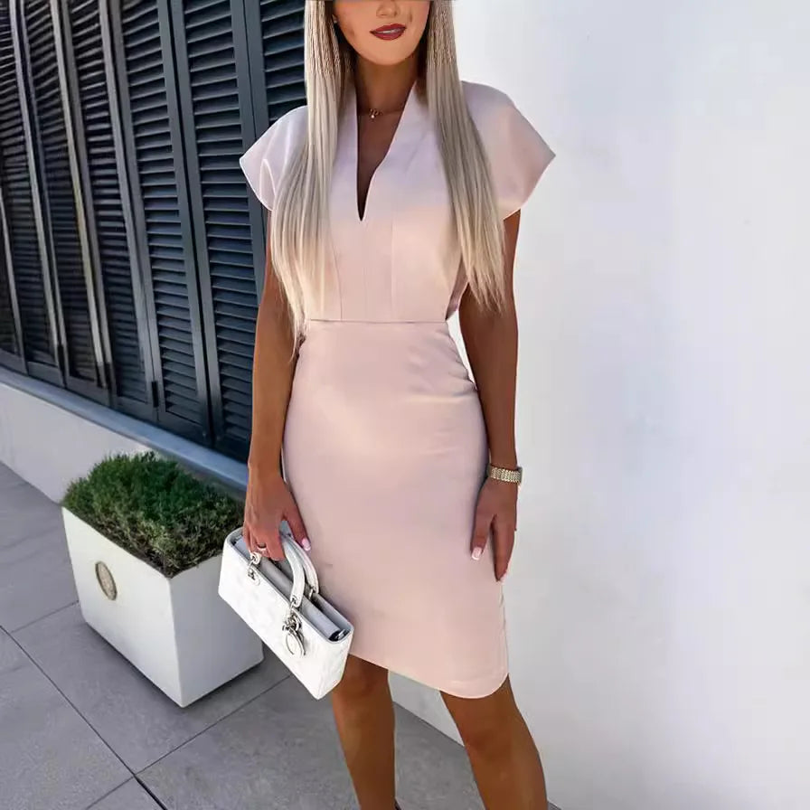 Sam | V-Ausschnitt Slim Kleid