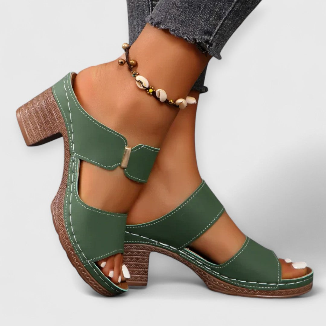 SHARA | Orthopädische Komfortsandalen mit Blockabsatz