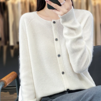 Delia® | Merino-Cardigan