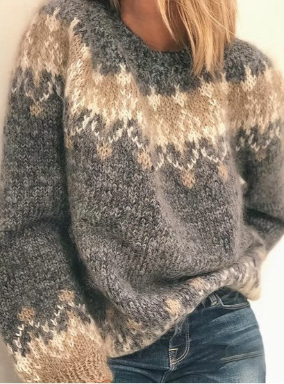 Modischer Strickpullover für Damen