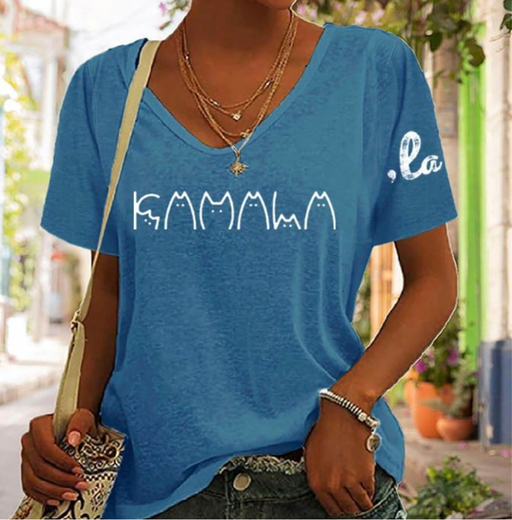 Simba™ | Schönes Katzen-Print Shirt – Komfort trifft Style