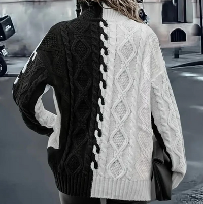 Lujza - stilvoller und moderner damen-rollkragenpullover für einen raffinierten look