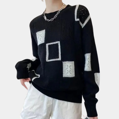 Eleganter damenpullover in luxuriöser qualität