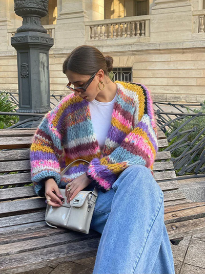 Vivienne | Maßgeschneiderte und elegante Winter-Strickjacke