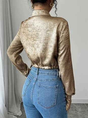 Ida – elegante wickelbluse