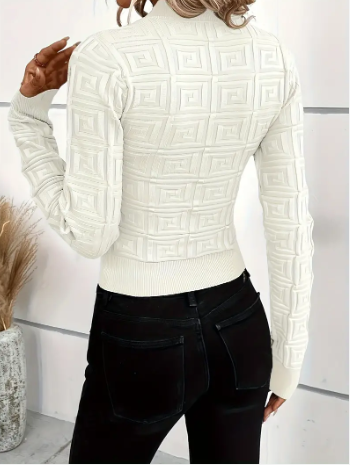 Holga - elegantes stricktop mit muster