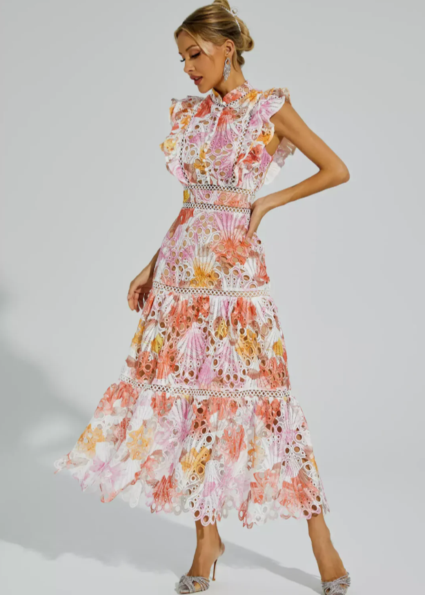 Melodie - Hohlärmloses Maxikleid