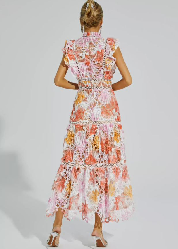 Melodie - Hohlärmloses Maxikleid