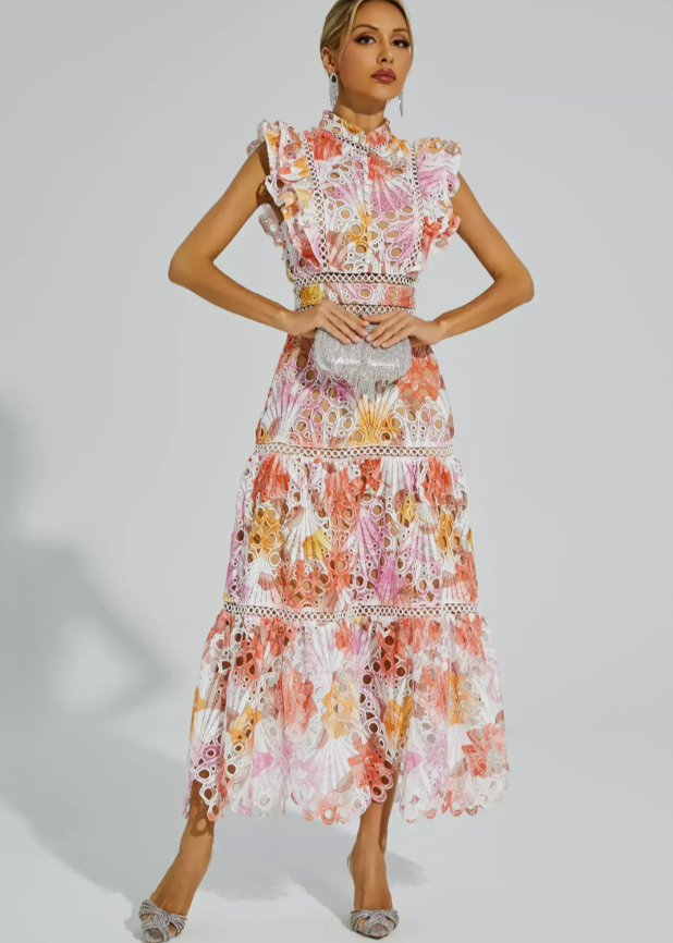 Melodie - Hohlärmloses Maxikleid