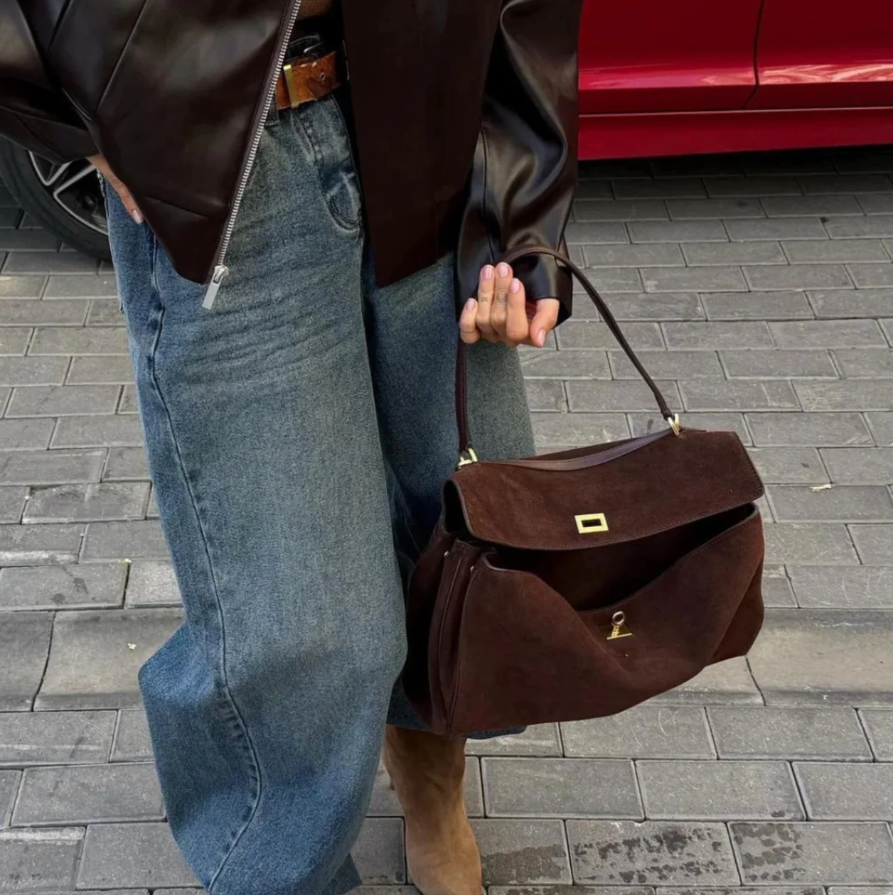 Luxuriöse vegane Leder Tote Bag