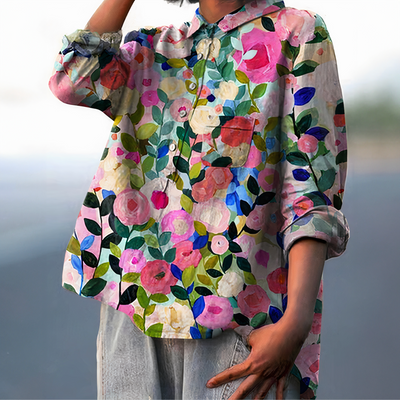 Marlene | Bluse mit romantischem Blumenprint