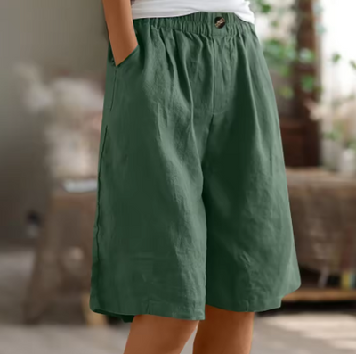 Sommer-Shorts Damen – Luftige Freizeithose mit weitem Schnitt & Stretchbund