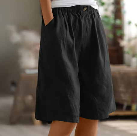 Sommer-Shorts Damen – Luftige Freizeithose mit weitem Schnitt & Stretchbund
