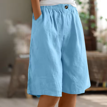 Sommer-Shorts Damen – Luftige Freizeithose mit weitem Schnitt & Stretchbund