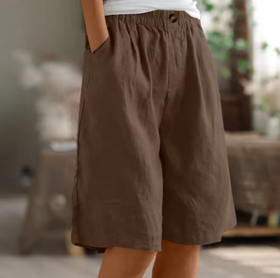 Sommer-Shorts Damen – Luftige Freizeithose mit weitem Schnitt & Stretchbund