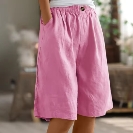 Sommer-Shorts Damen – Luftige Freizeithose mit weitem Schnitt & Stretchbund