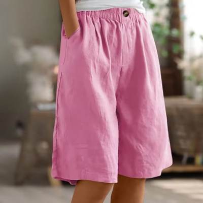 Sommer-Shorts Damen – Luftige Freizeithose mit weitem Schnitt & Stretchbund