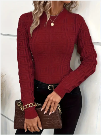 Holga - elegantes stricktop mit muster