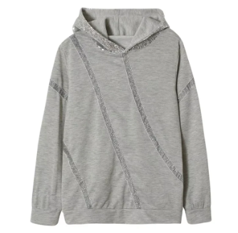 Sia lässiger hoodie mit paillettenprint