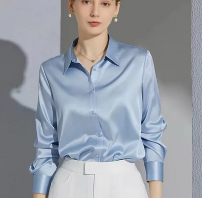 Paige - elegante satinbluse