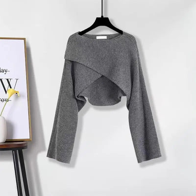 Paty® | Set aus französischem Strickpullover und Rock