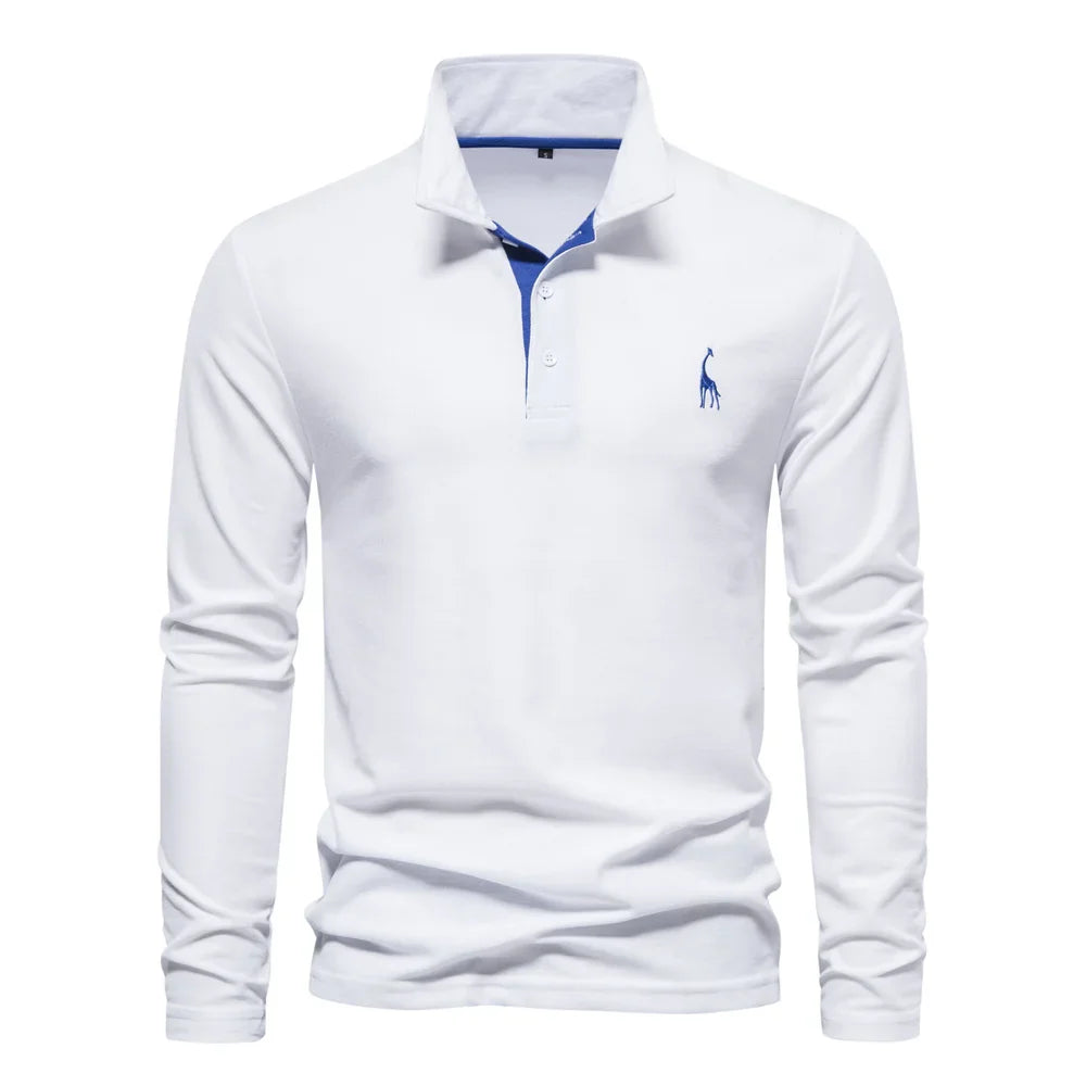 Ludwig | Elegantes Langarm-Poloshirt