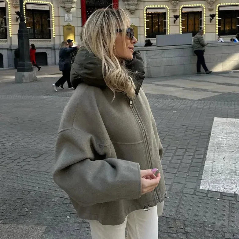 Daniela® | Übergroßer Kapuzenpullover mit Reißverschluss