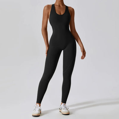 Solider Yoga-Jumpsuit für Damen – Einteilige Activewear für Yoga & Pilates