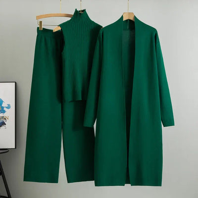 Luxe Strick-Ensemble im 3er-Set