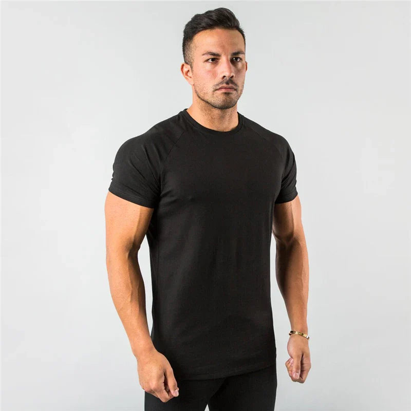Herren Atmungsaktiv Sportlich T-Shirt | Kurzarm