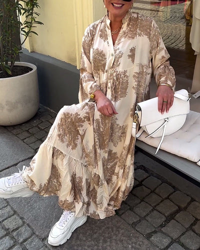 Savanna™ Langes Geblümtes Kleid