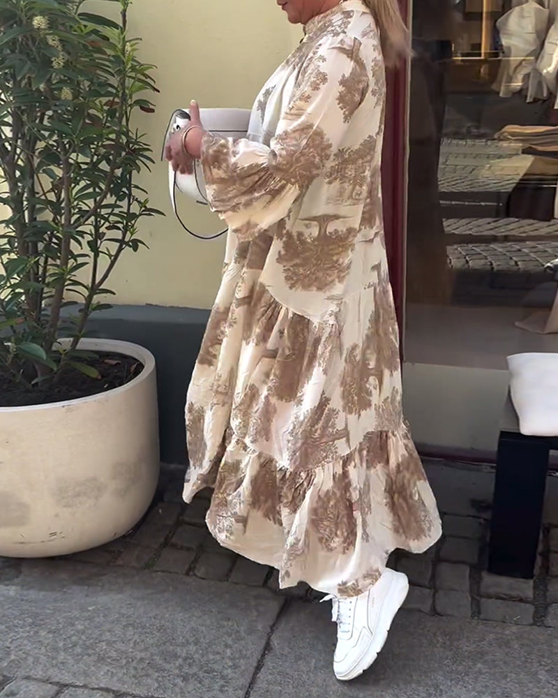 Savanna™ Langes Geblümtes Kleid