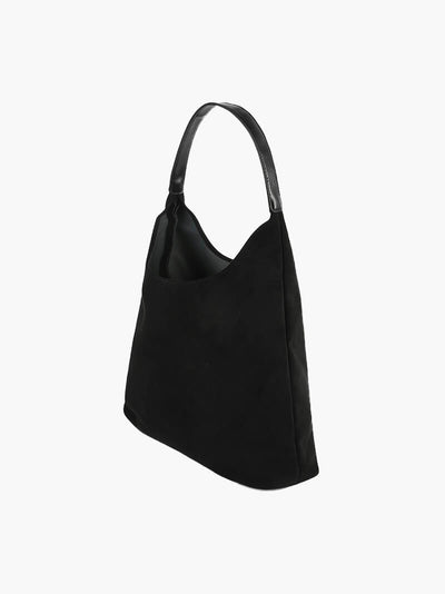 Elegante vegane Wildleder-Tasche – Geräumige Schulterhandtasche