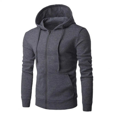Sportlicher Zip-Hoodie mit Eleganter Kordelzughaube
