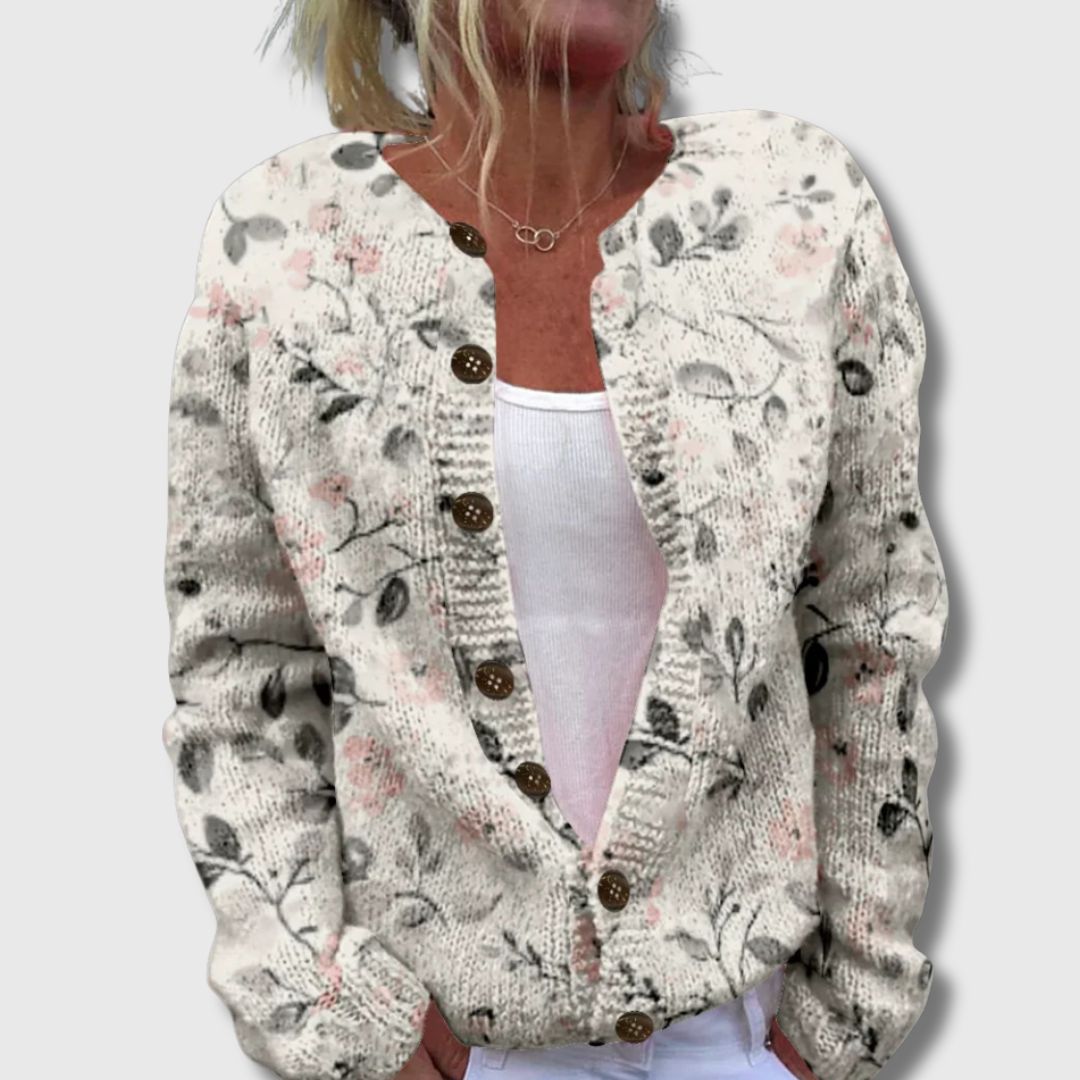 Beverly – Eleganter Cardigan mit floralem Print