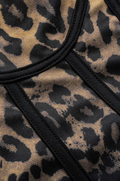 Irene | Korsett-Top mit Leopardenmuster & Schnürung