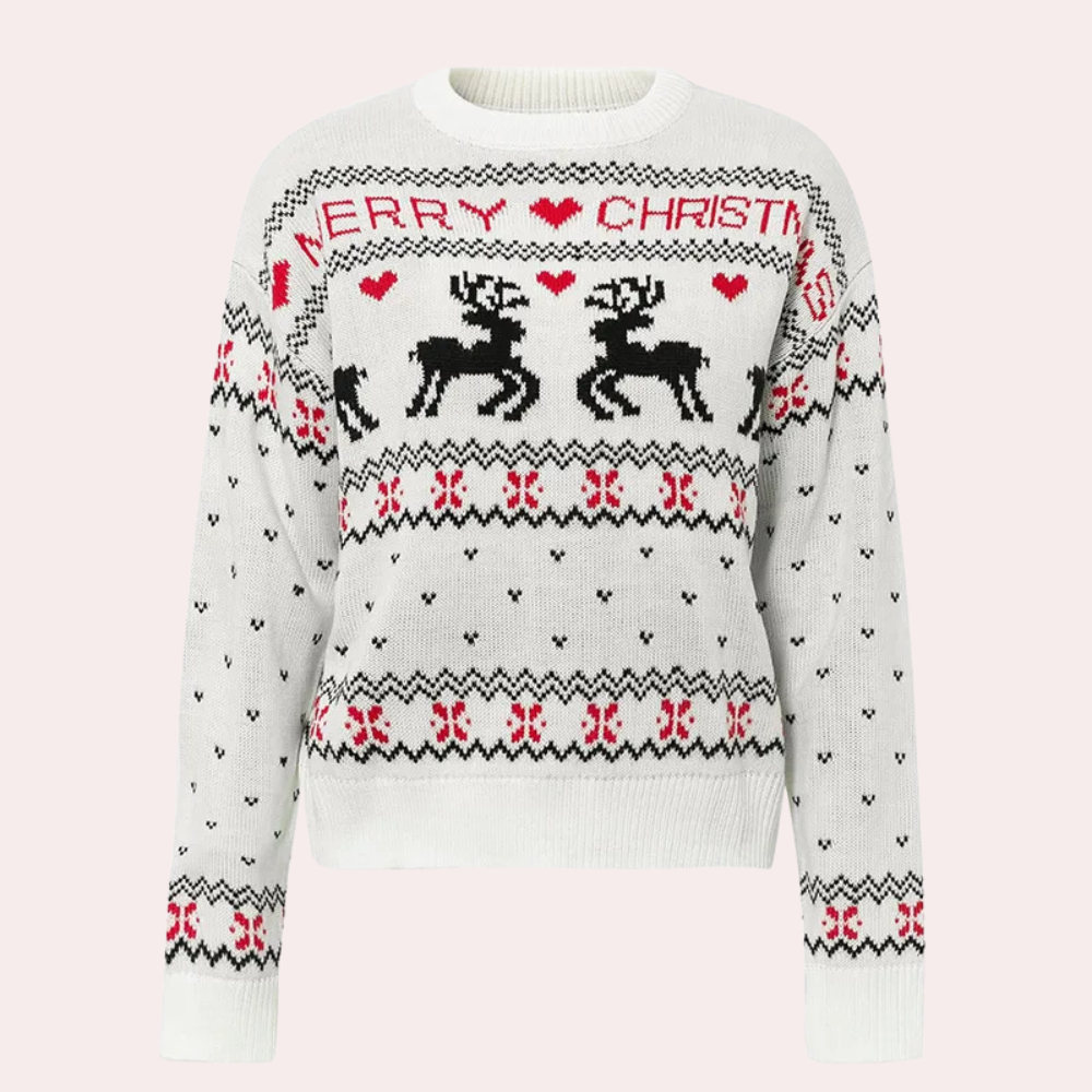 Feona - eleganter damen-weihnachtspullover mit stil