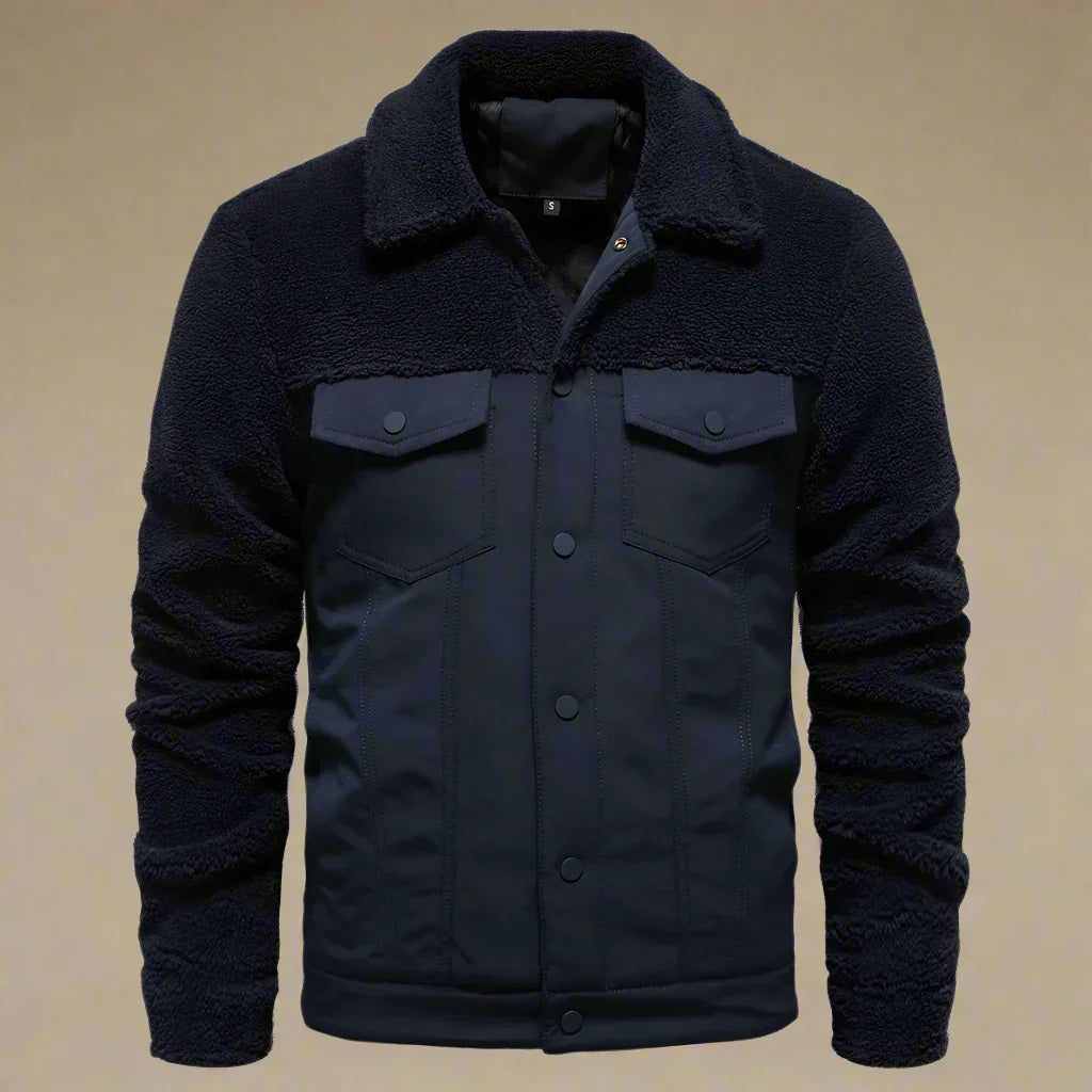 Warme Herren Sherpa Jacke