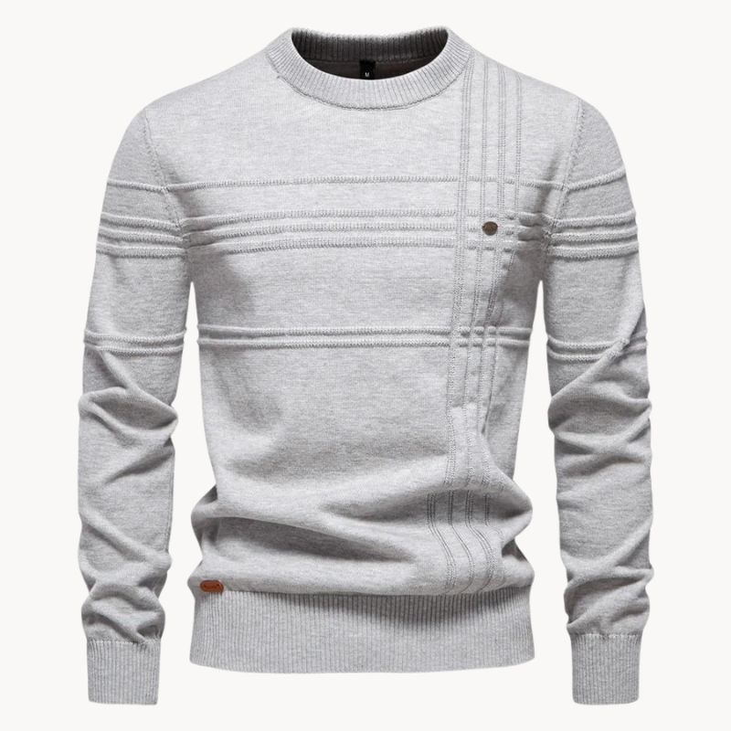 Melvin | Stilvoller Pullover mit Liniendesign