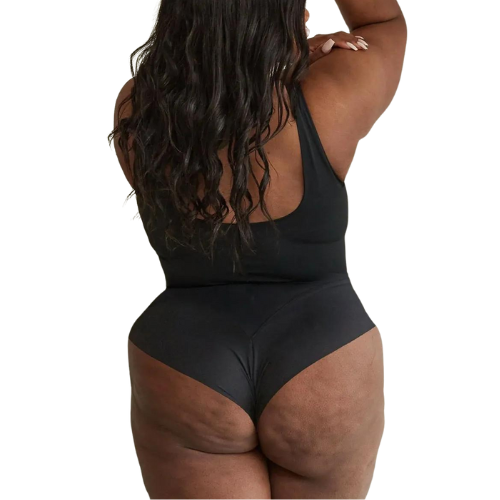 Formaxi | Figurformender Damen Body Schwarz Slim Fit