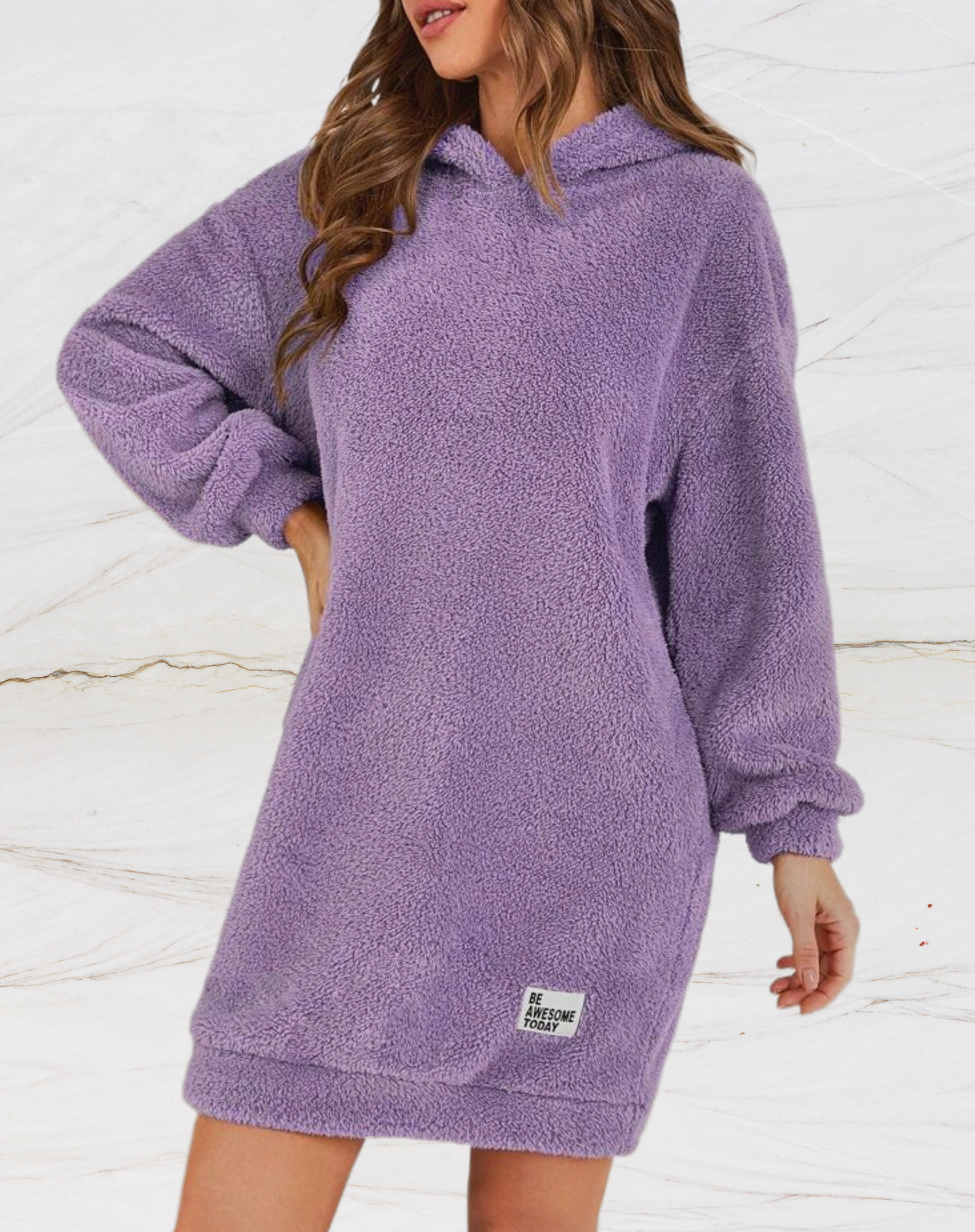 Helena® | Langer, flauschiger Kapuzenpullover für Damen