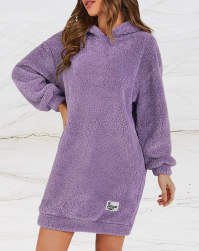 Helena® | Langer, flauschiger Kapuzenpullover für Damen