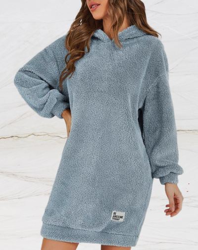 Helena® | Langer, flauschiger Kapuzenpullover für Damen