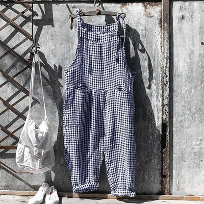 HARPER - Gestreifter Baggy-Jumpsuit im Vintage-Look