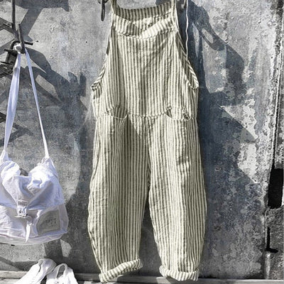 HARPER - Gestreifter Baggy-Jumpsuit im Vintage-Look