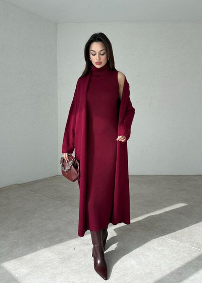 JASMIN - KLEID UND STRICKJACKE SET