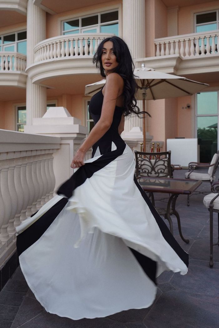 Viara | Maxikleid mit Paneelen