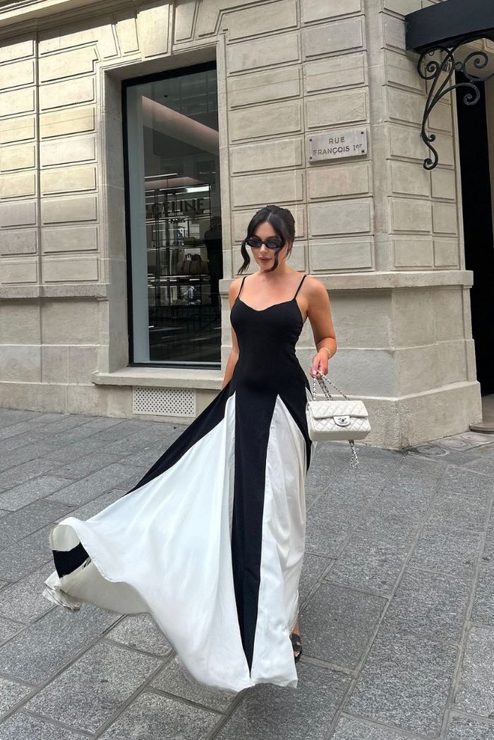 Viara | Maxikleid mit Paneelen